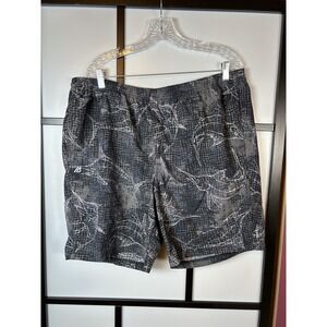 Eddie Bauer Tidal II Short Carbon Swimming Trunks Mens‎ XL  Mesh Lined